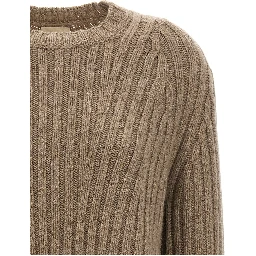 Beige Cashmere Cardigan