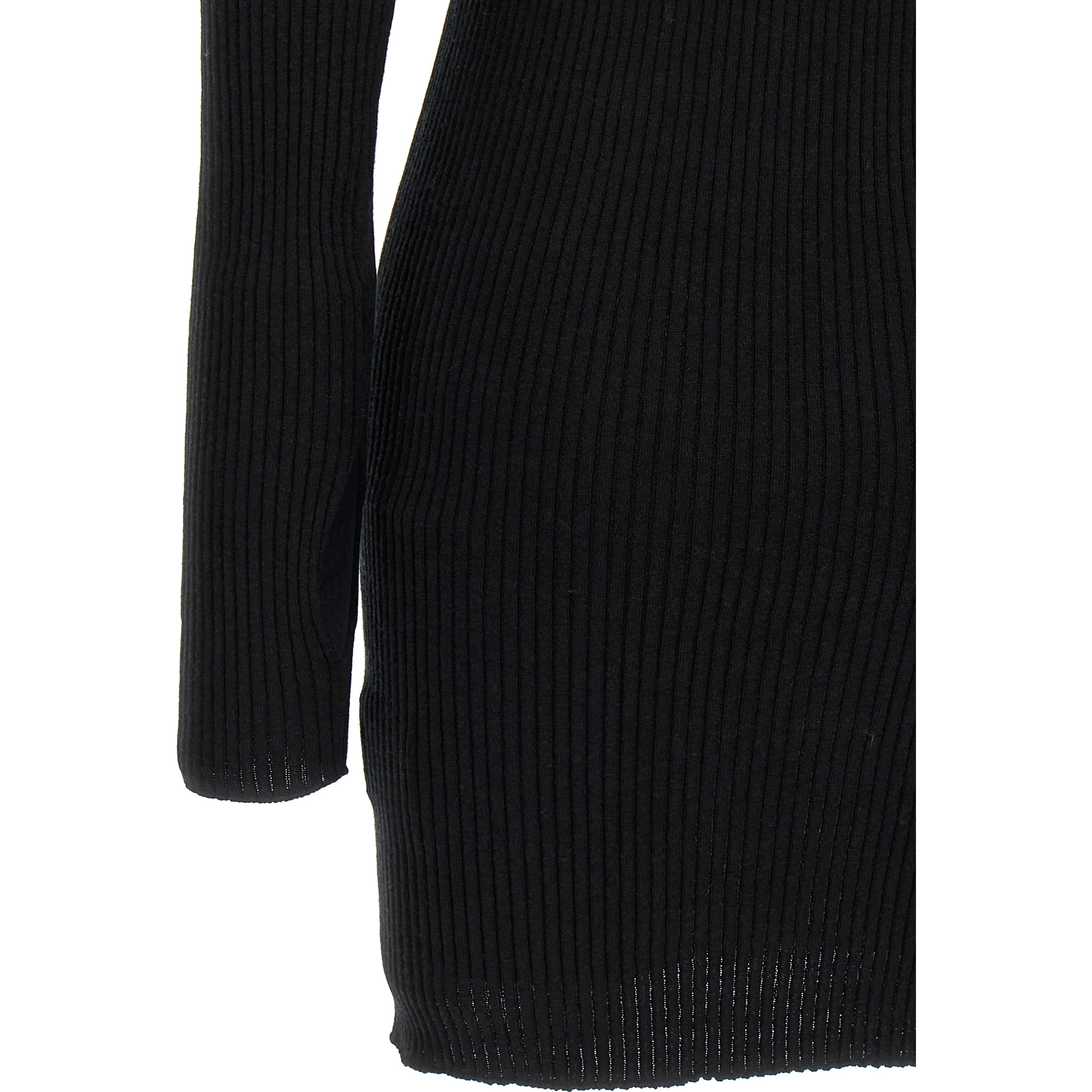 Black Cotton Short Dress