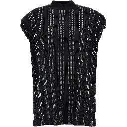 Black Cotton Short Dress