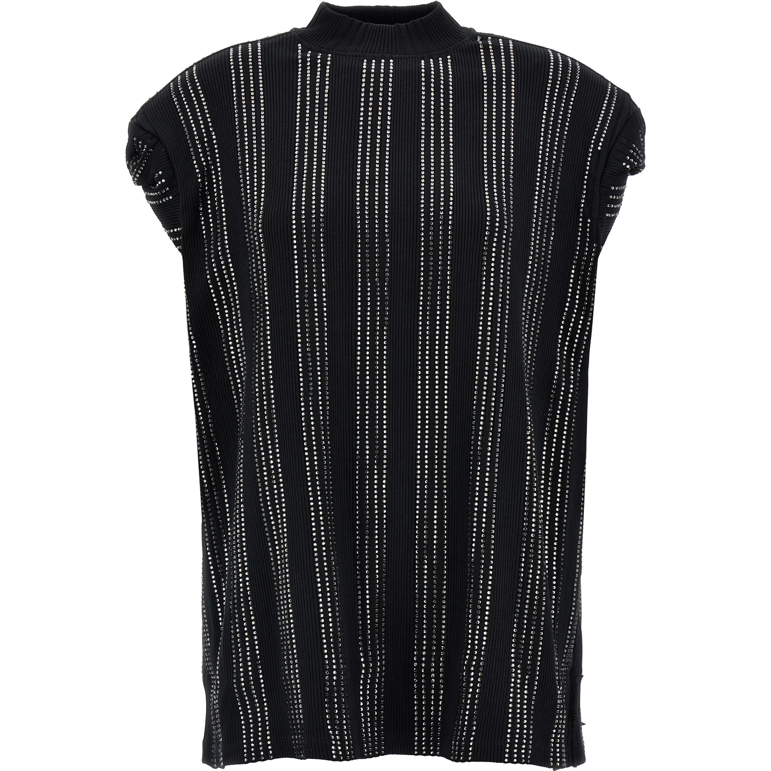 Black Cotton Short Dress