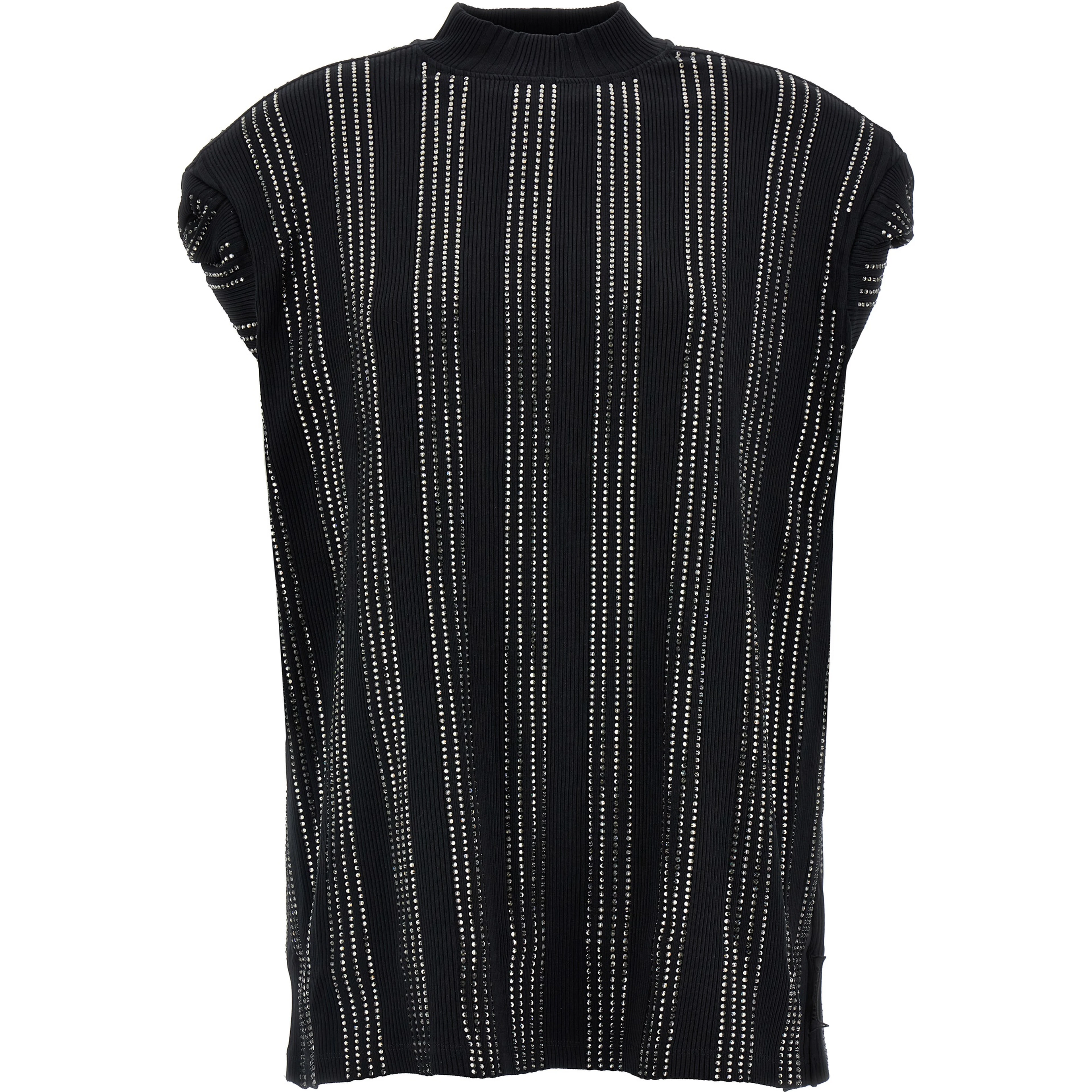 Black Cotton Short Dress