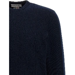 Blue Virgin Wool Cardigan