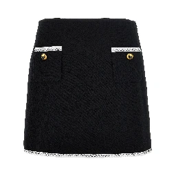 Bicolor Viscose Long Skirt