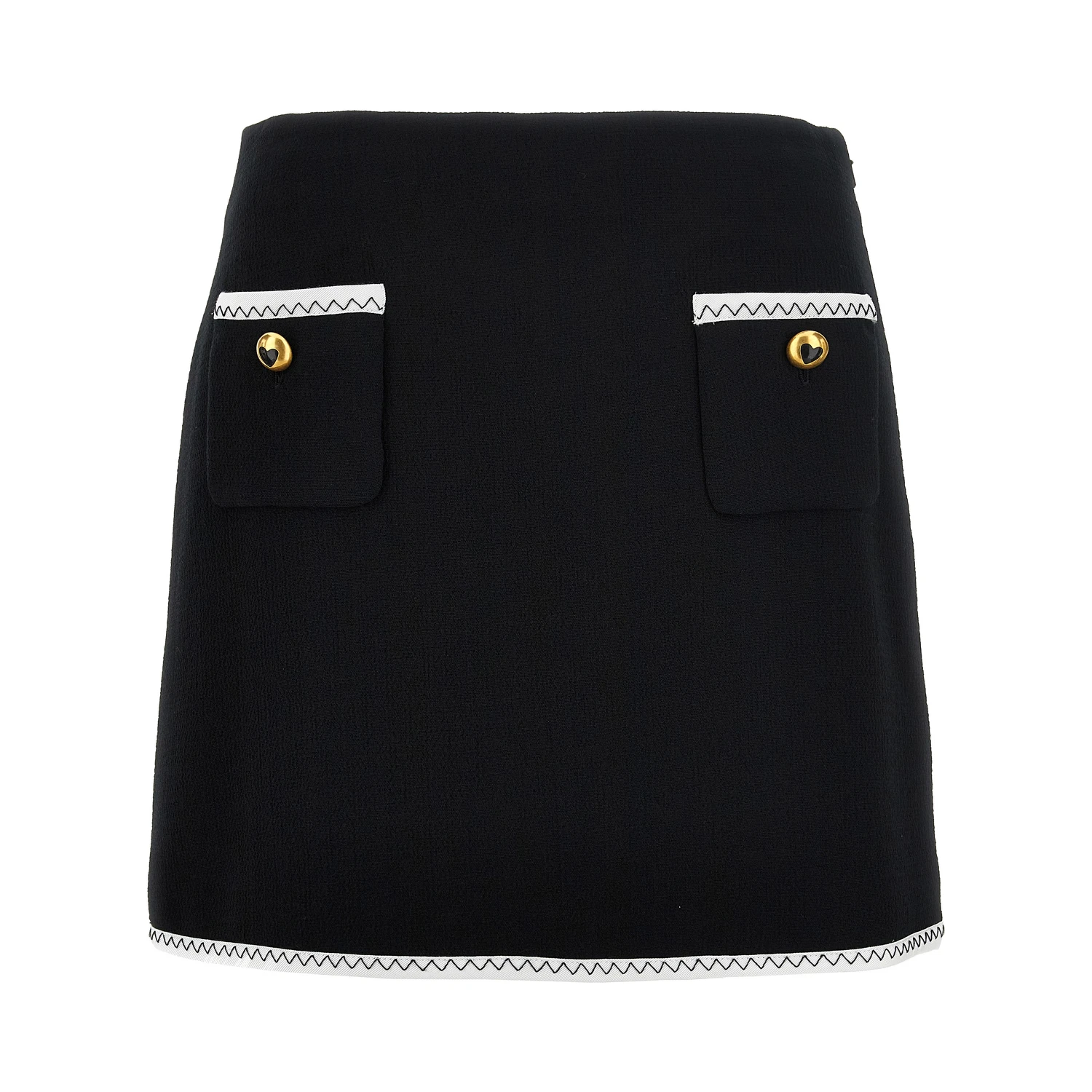 Bicolor Viscose Long Skirt