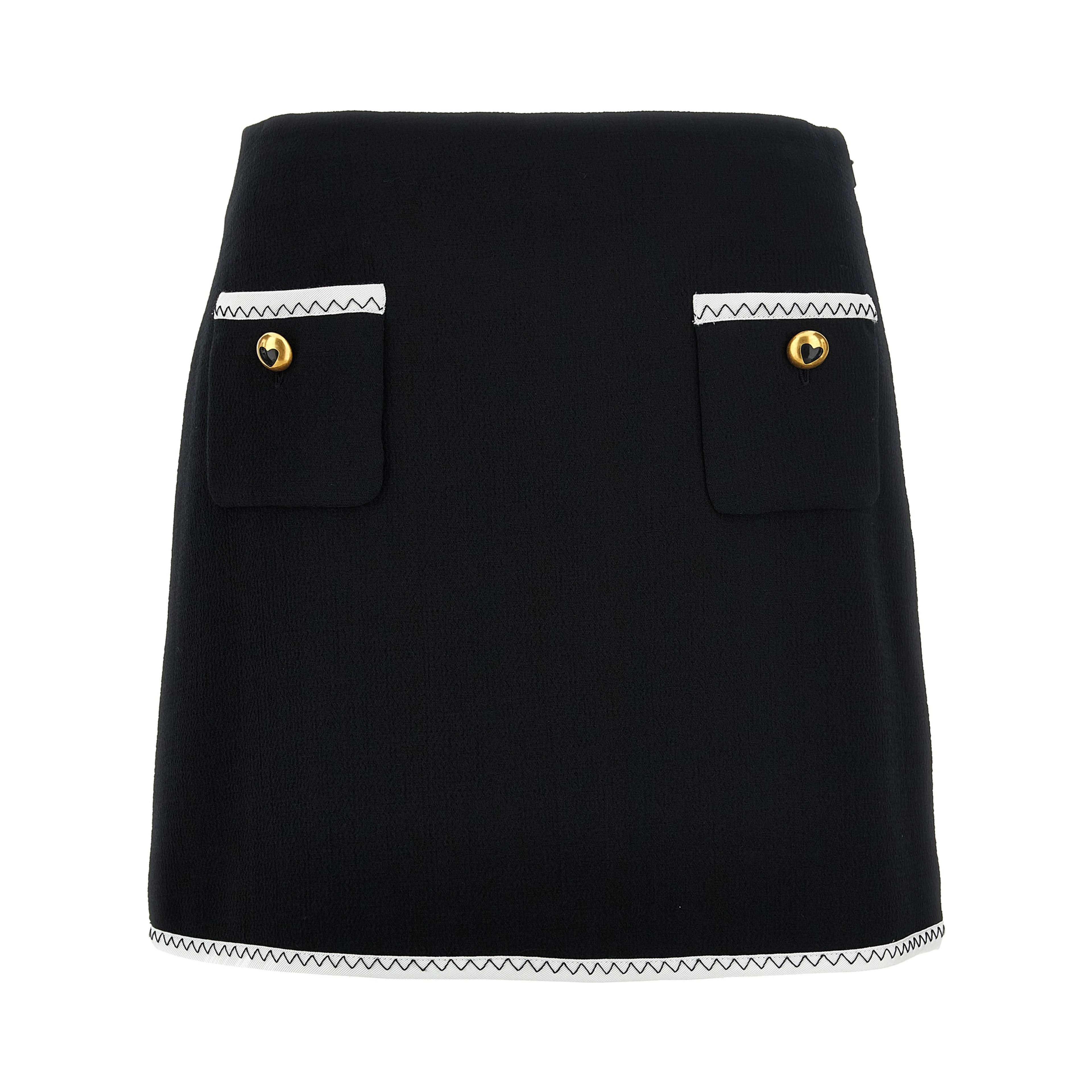 Bicolor Viscose Long Skirt