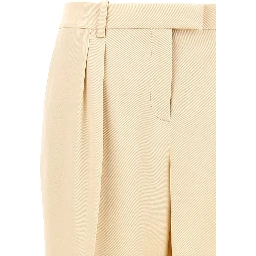 Beige Silk Dress Pants