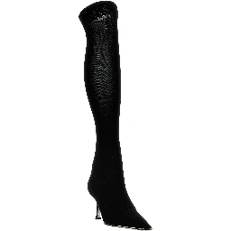 Black Leather Over The Knee