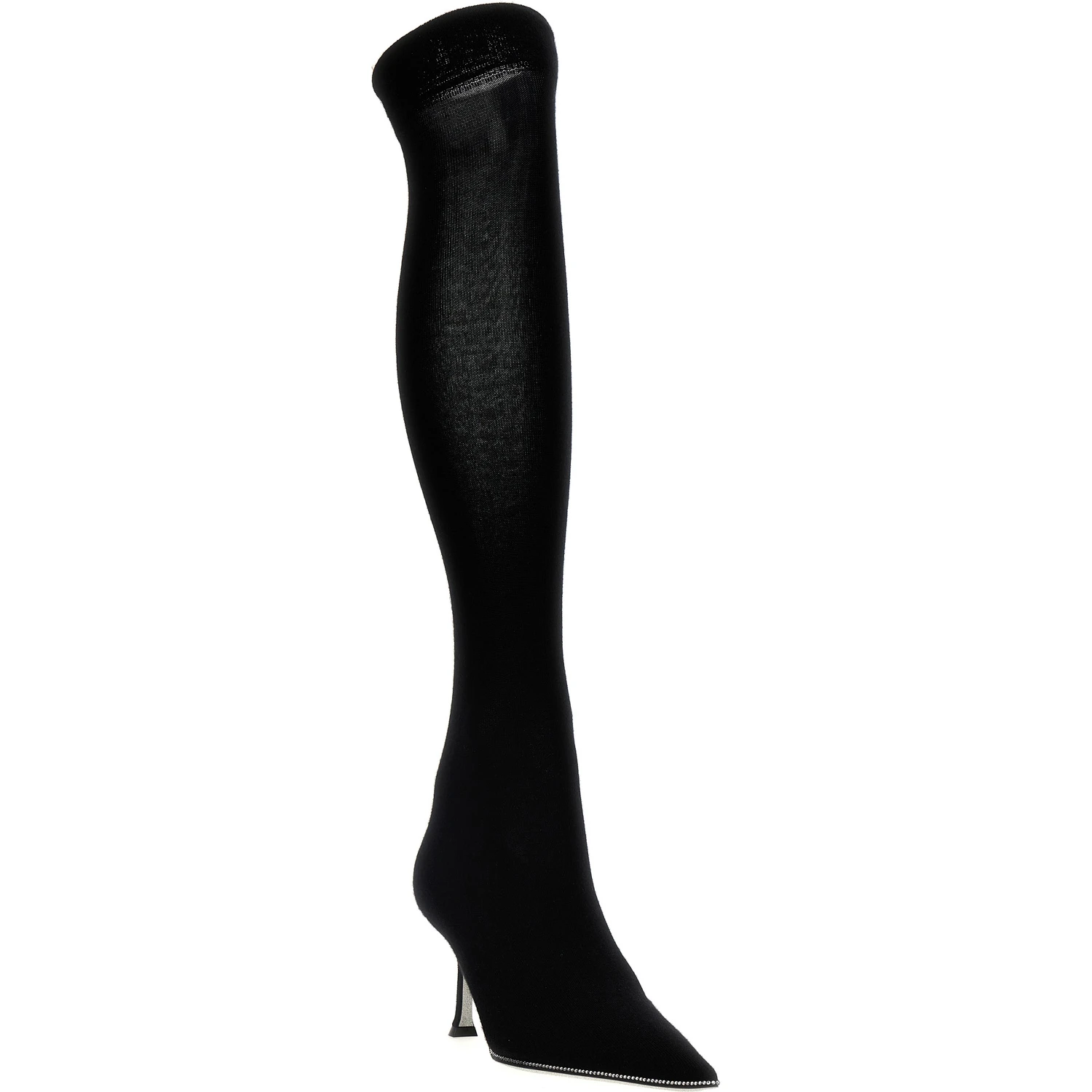 Black Leather Over The Knee
