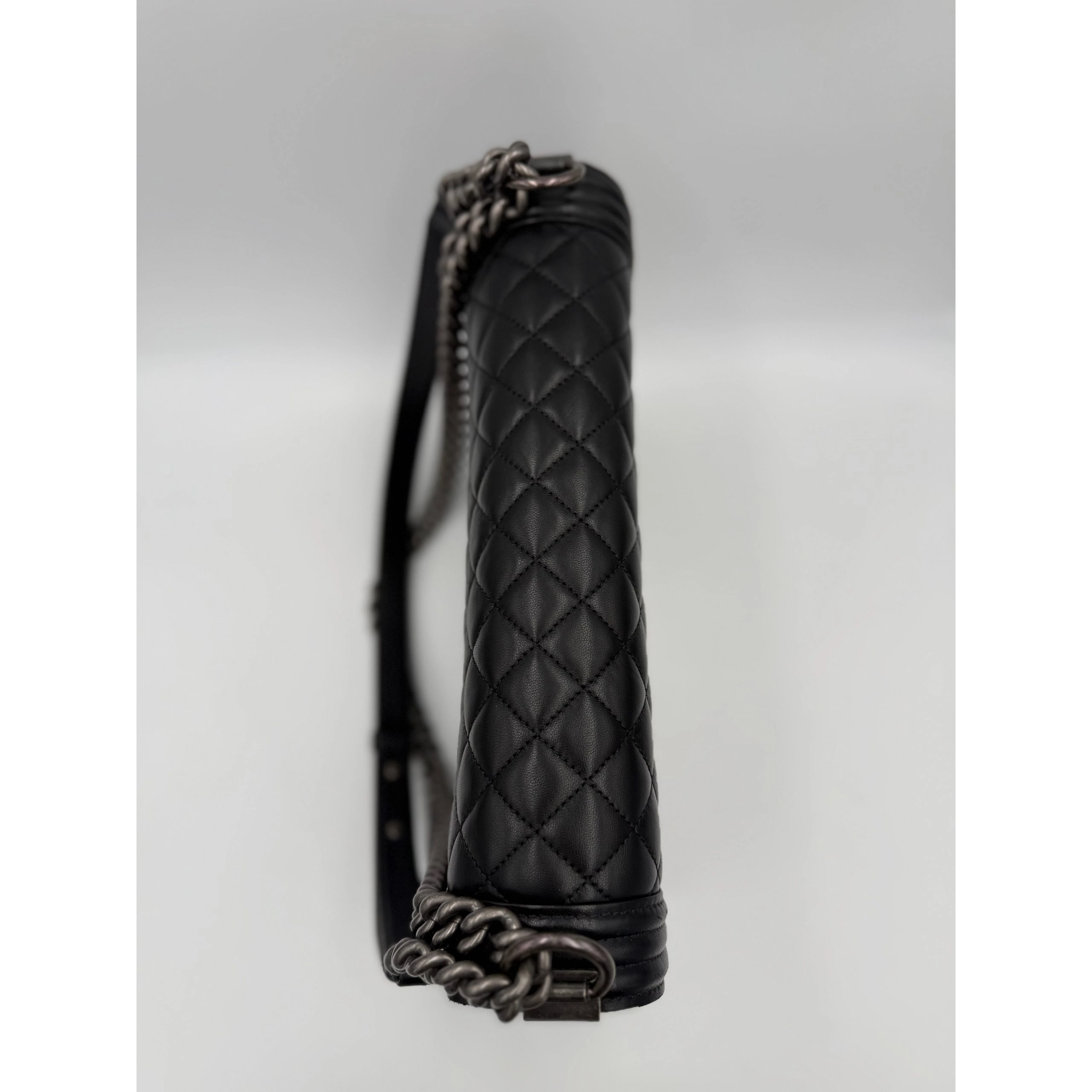 Bicolor Leather Handbag