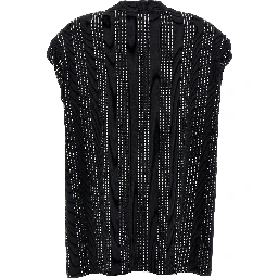 Black Cotton Short Dress