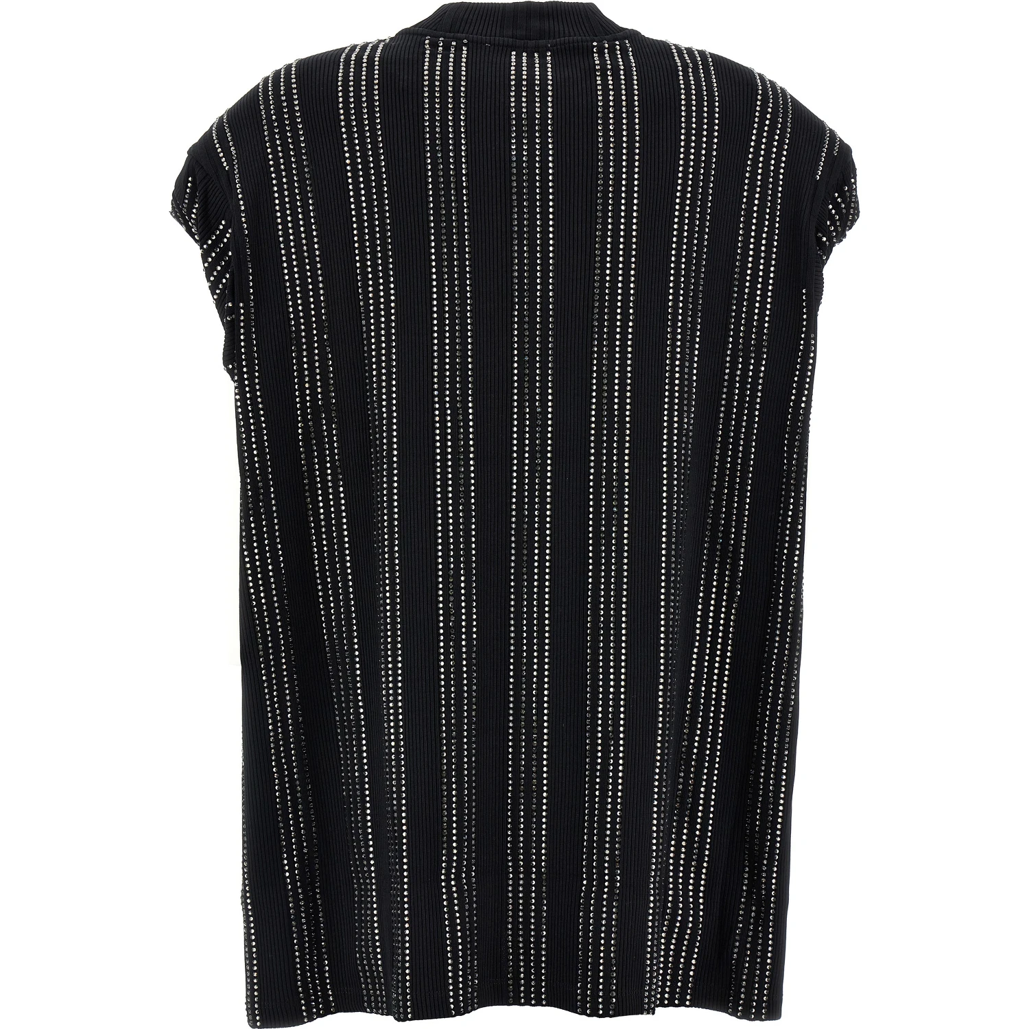 Black Cotton Short Dress