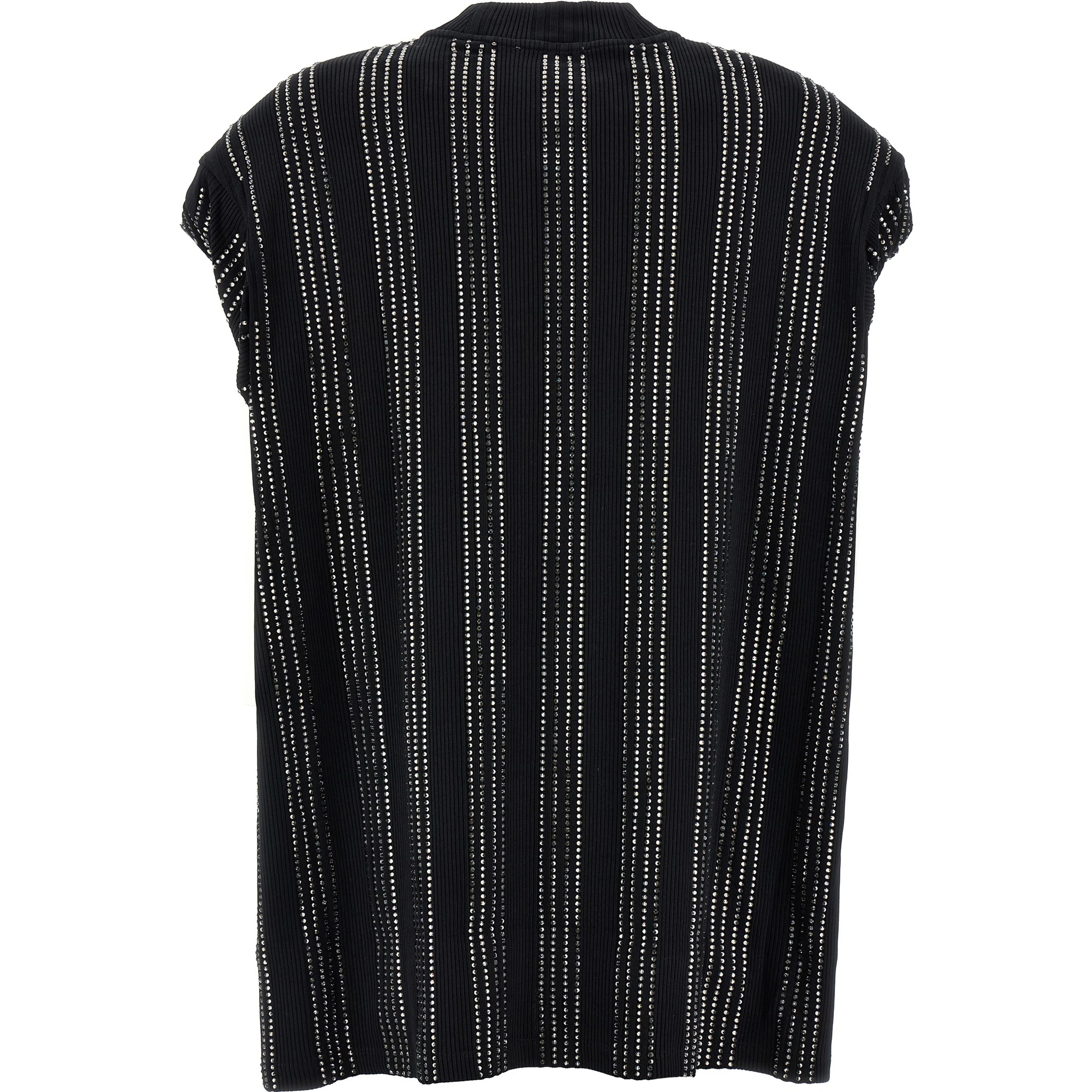 Black Cotton Short Dress