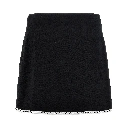 Bicolor Viscose Long Skirt