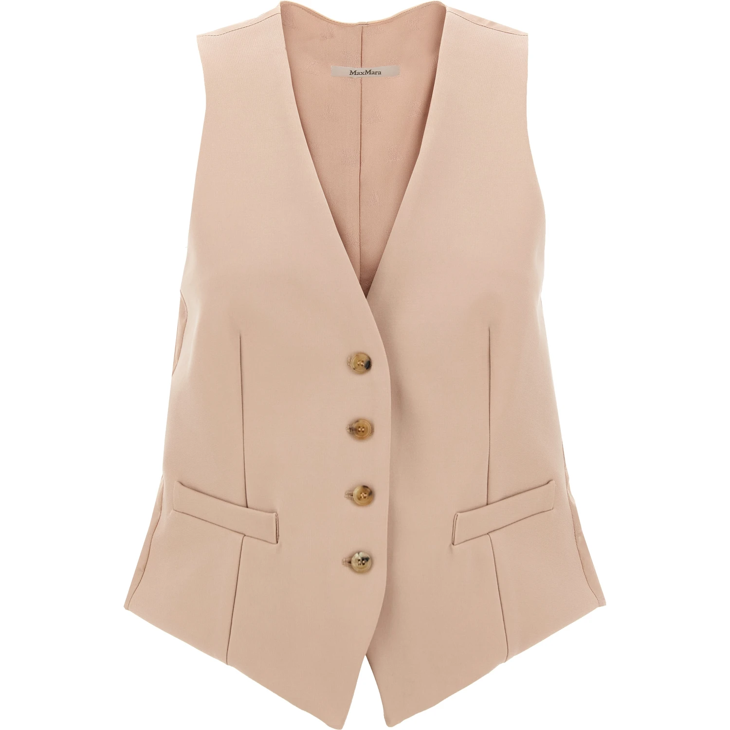 Multicolor Acetate Sleeveless Jacket