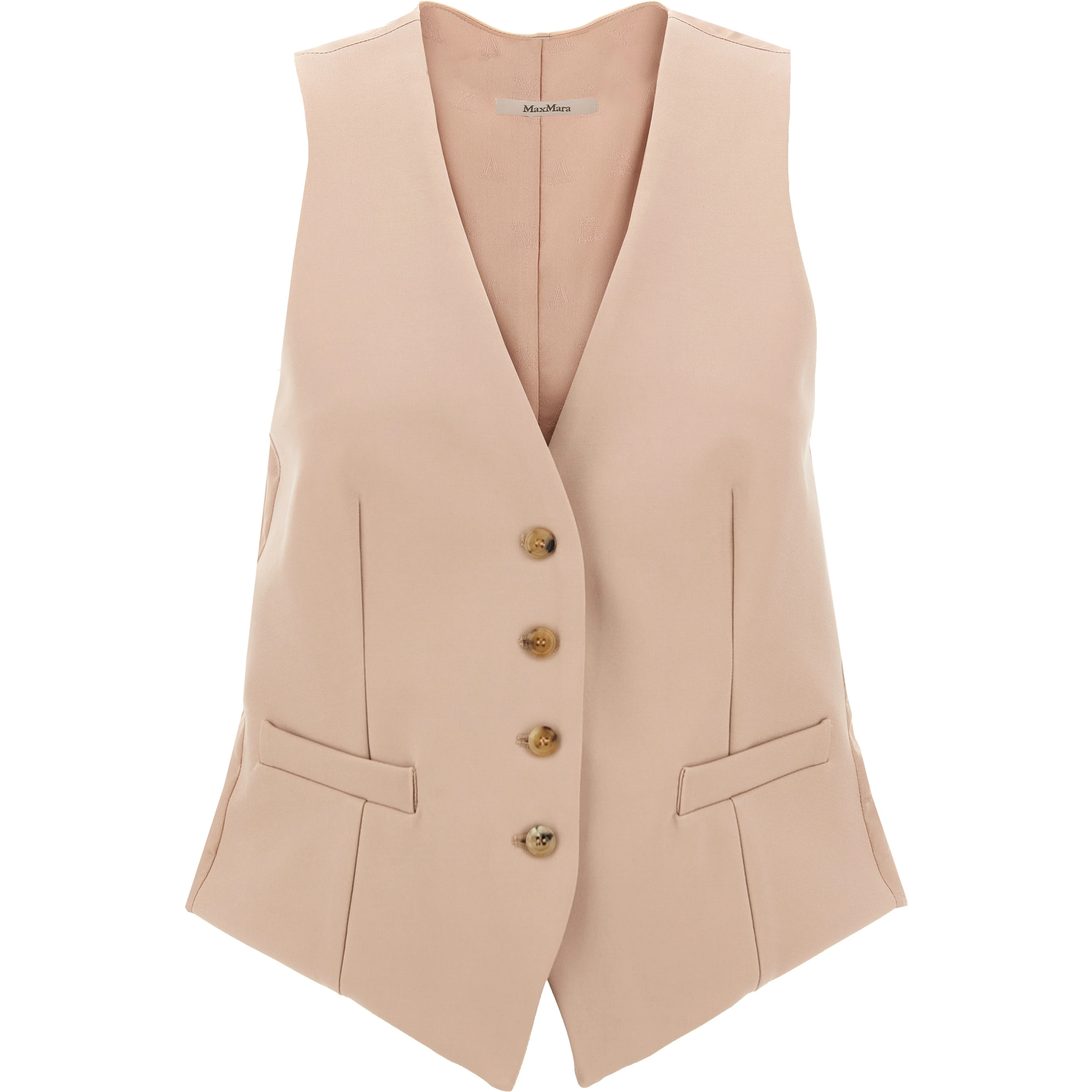Multicolor Acetate Sleeveless Jacket