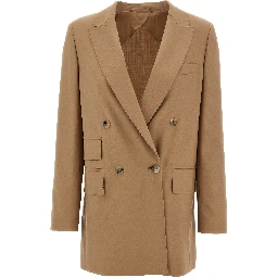 Beige Virgin Wool Blazer