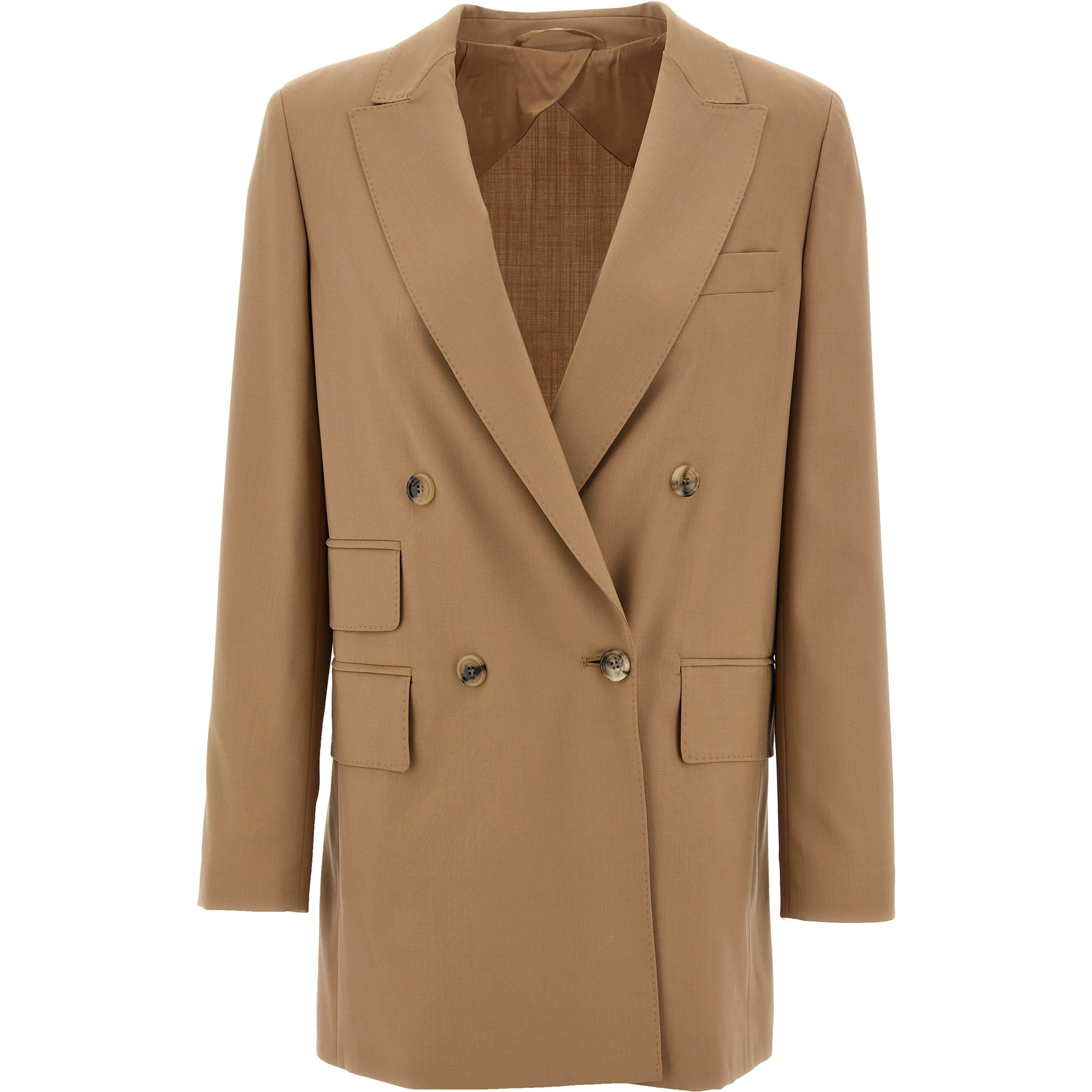 Beige Virgin Wool Blazer