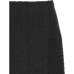 Black Virgin Wool Mini Skirt