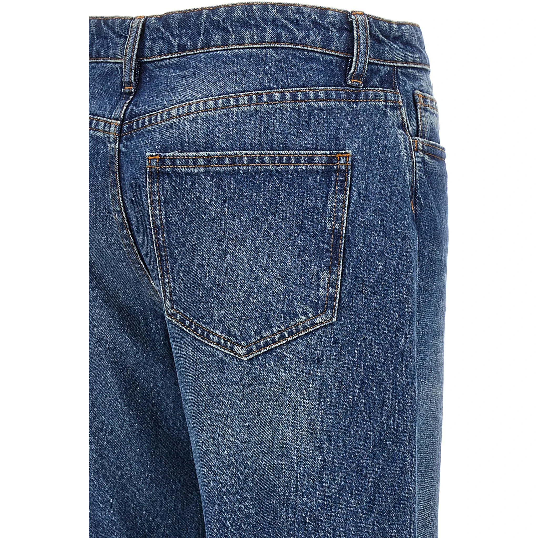 Blue Cotton Jeans Denim