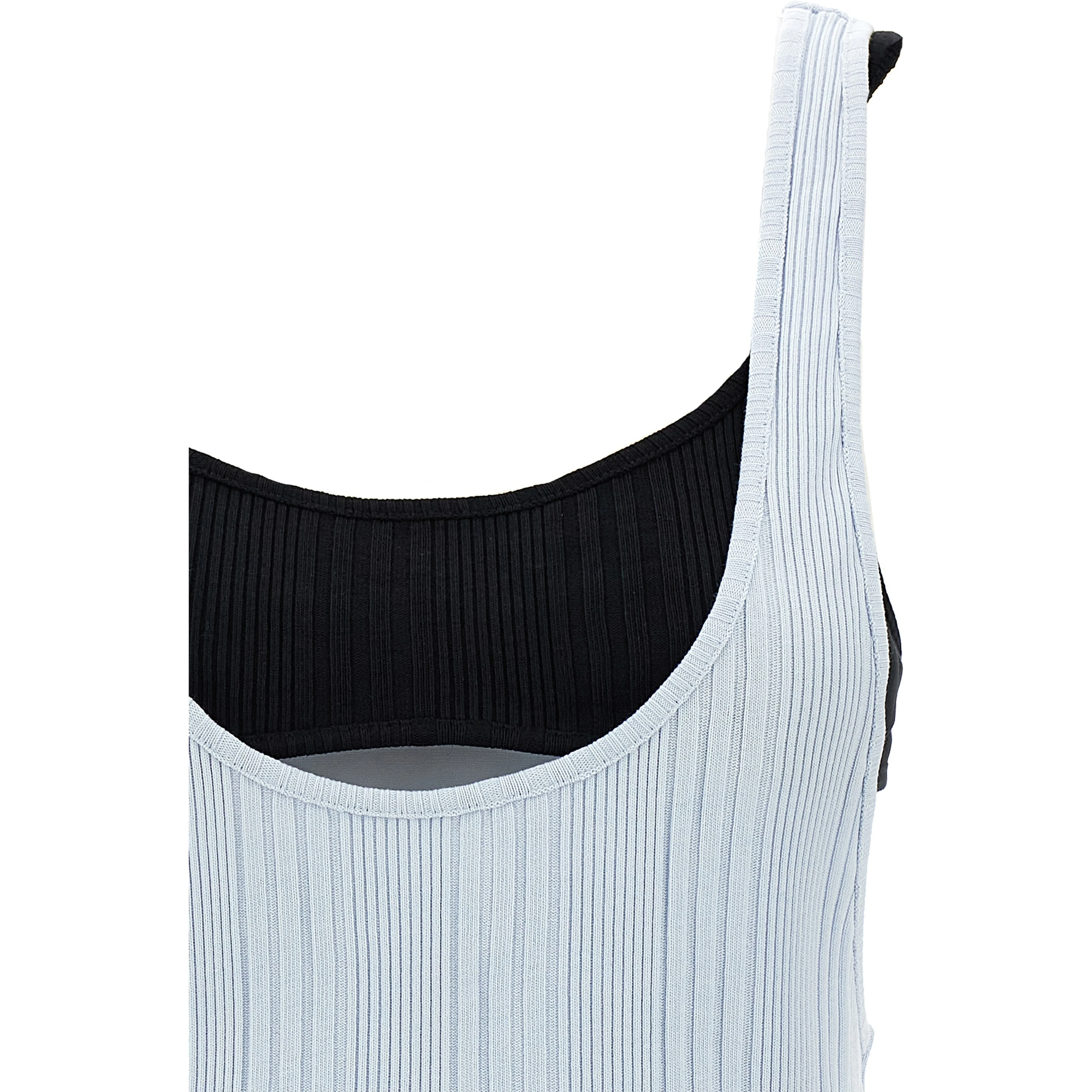 Blue Cotton Tank Tops