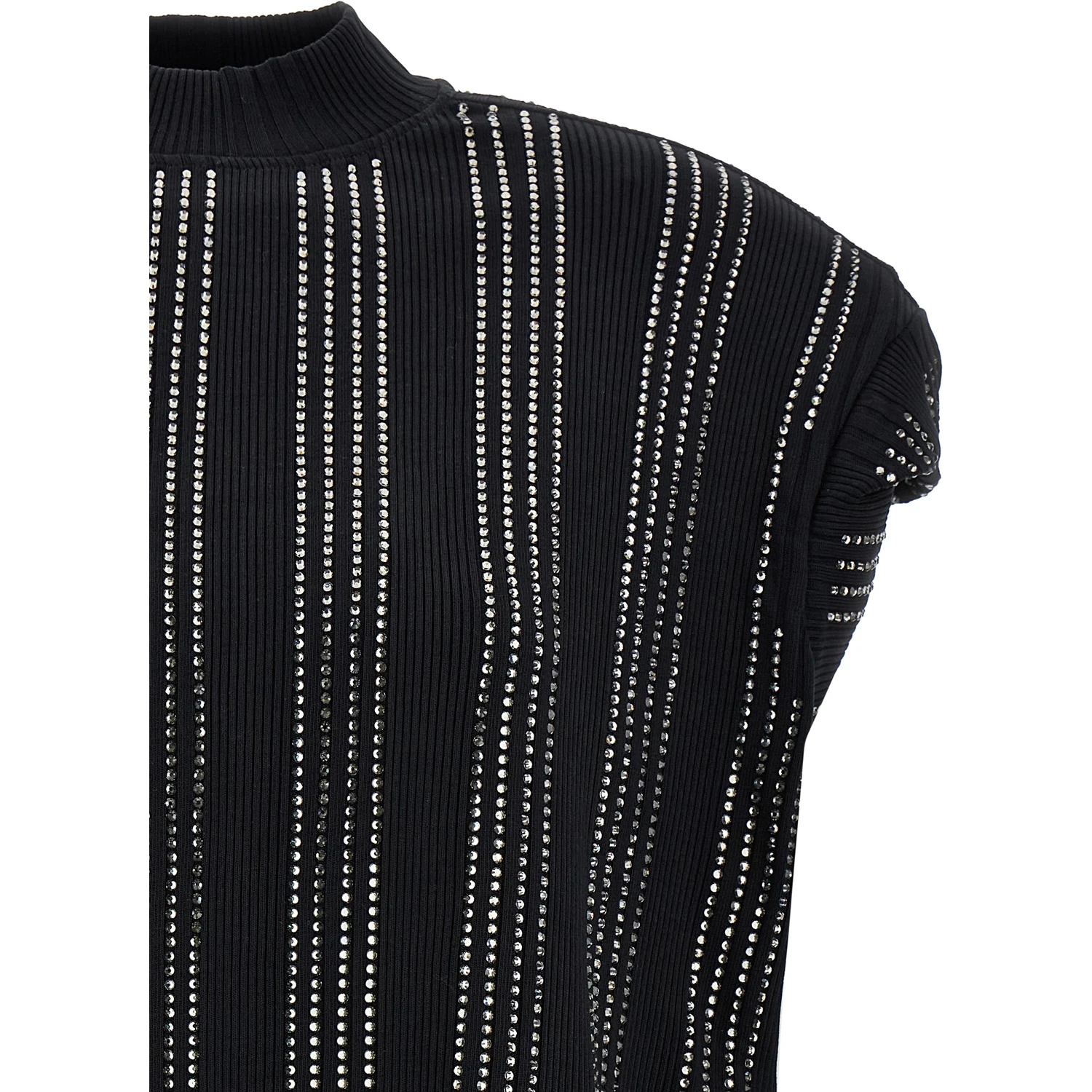 Black Cotton Short Dress