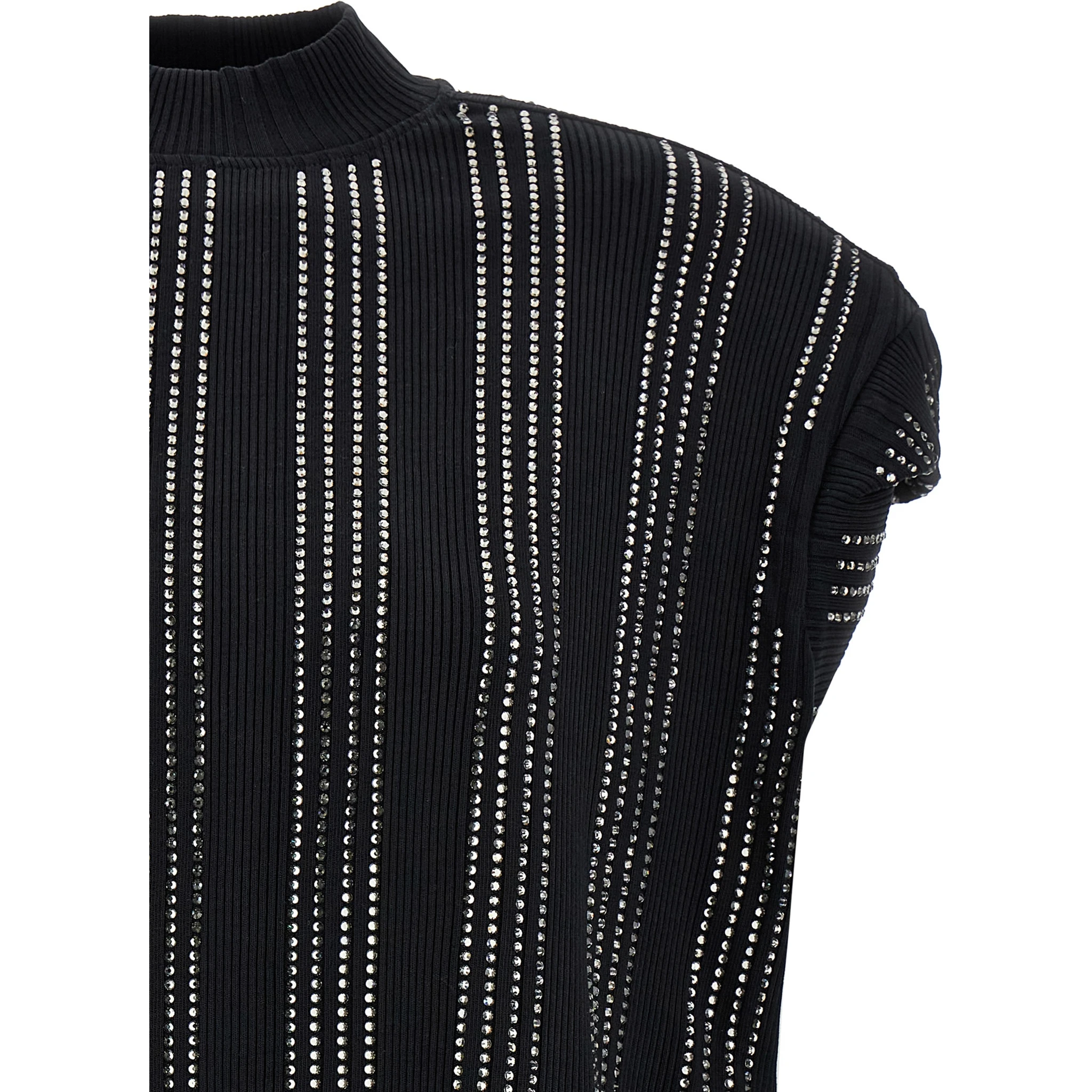 Black Cotton Short Dress