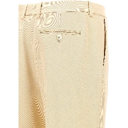 Beige Silk Dress Pants