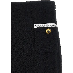 Bicolor Viscose Long Skirt