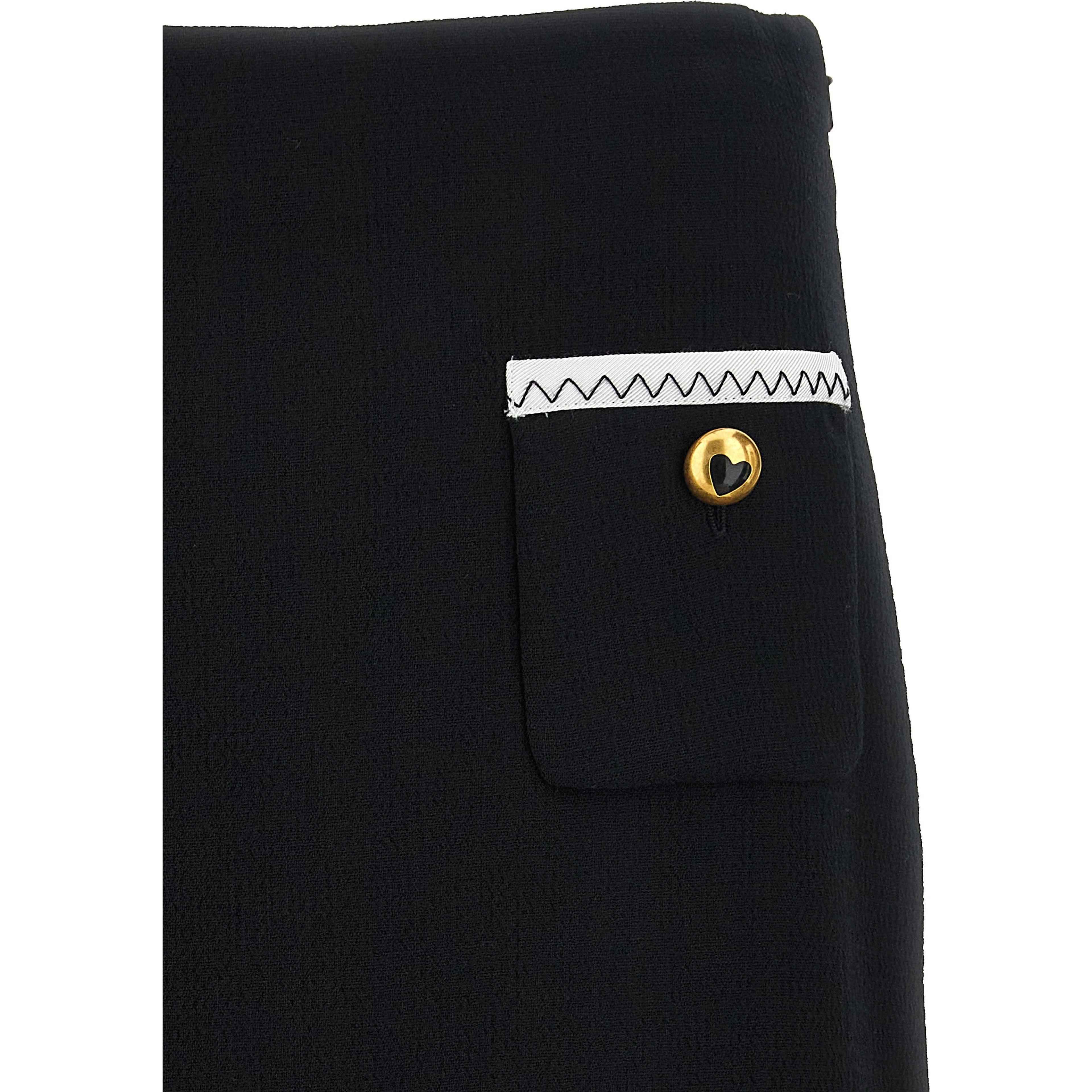 Bicolor Viscose Long Skirt