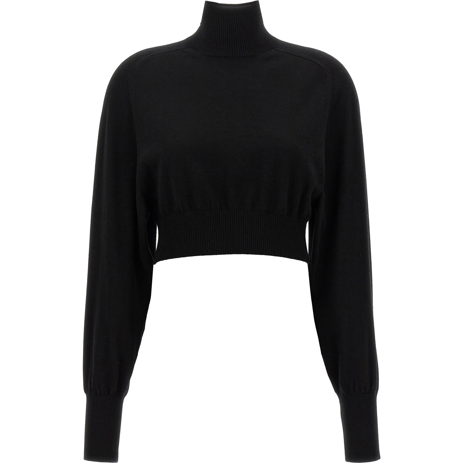 Black Virgin Wool Cardigan