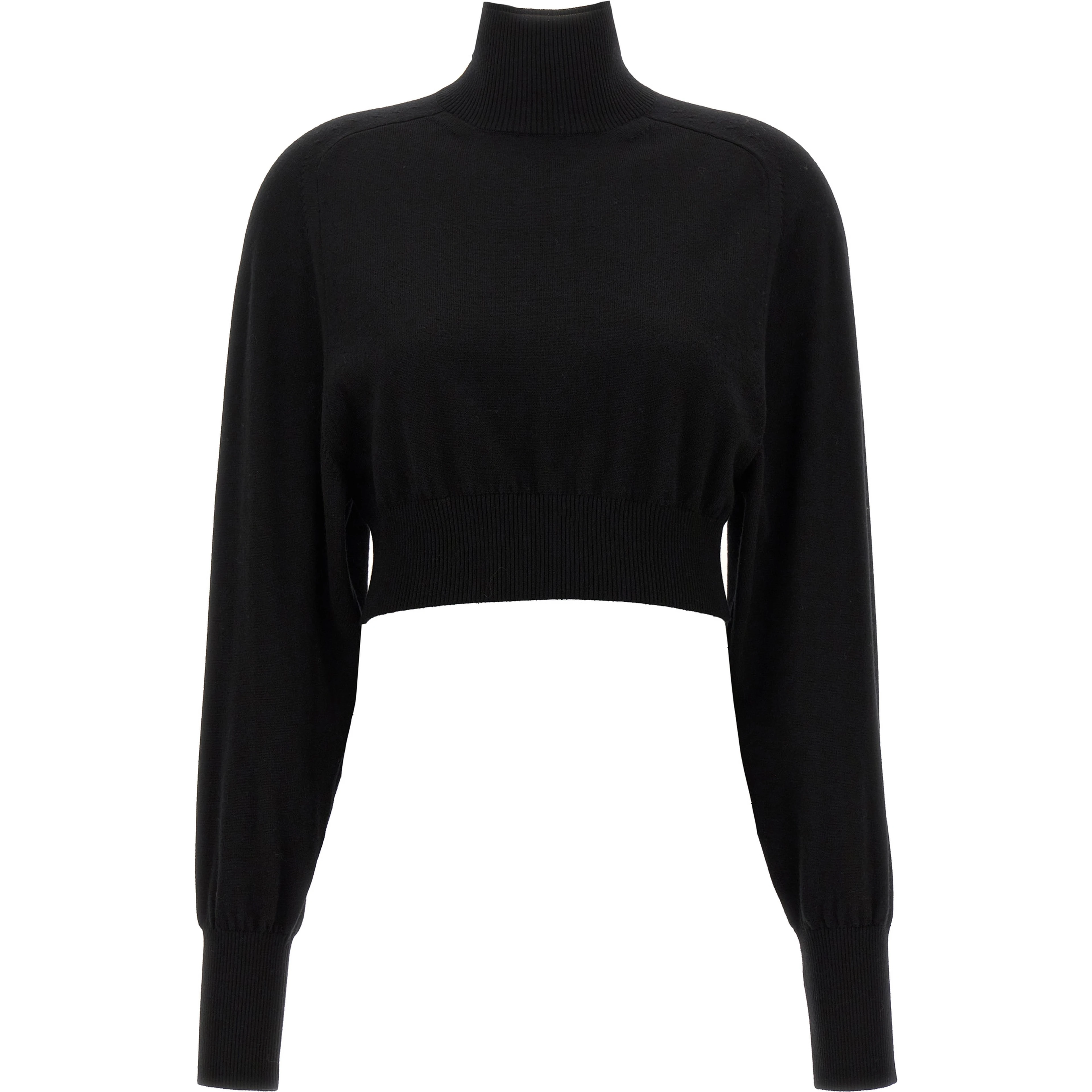 Black Virgin Wool Cardigan