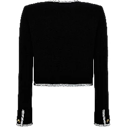Bicolor Viscose Full-Length Jacket