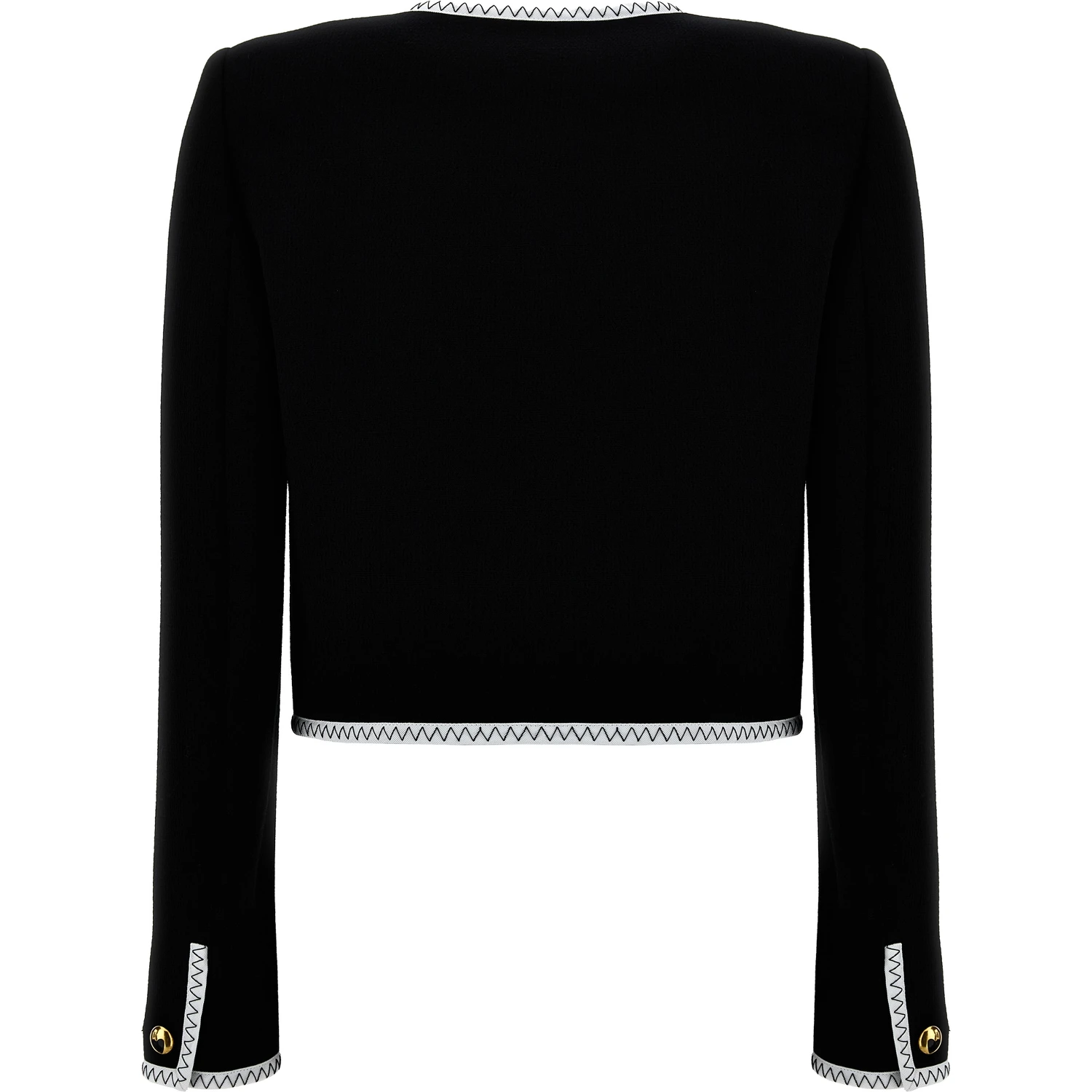Bicolor Viscose Full-Length Jacket