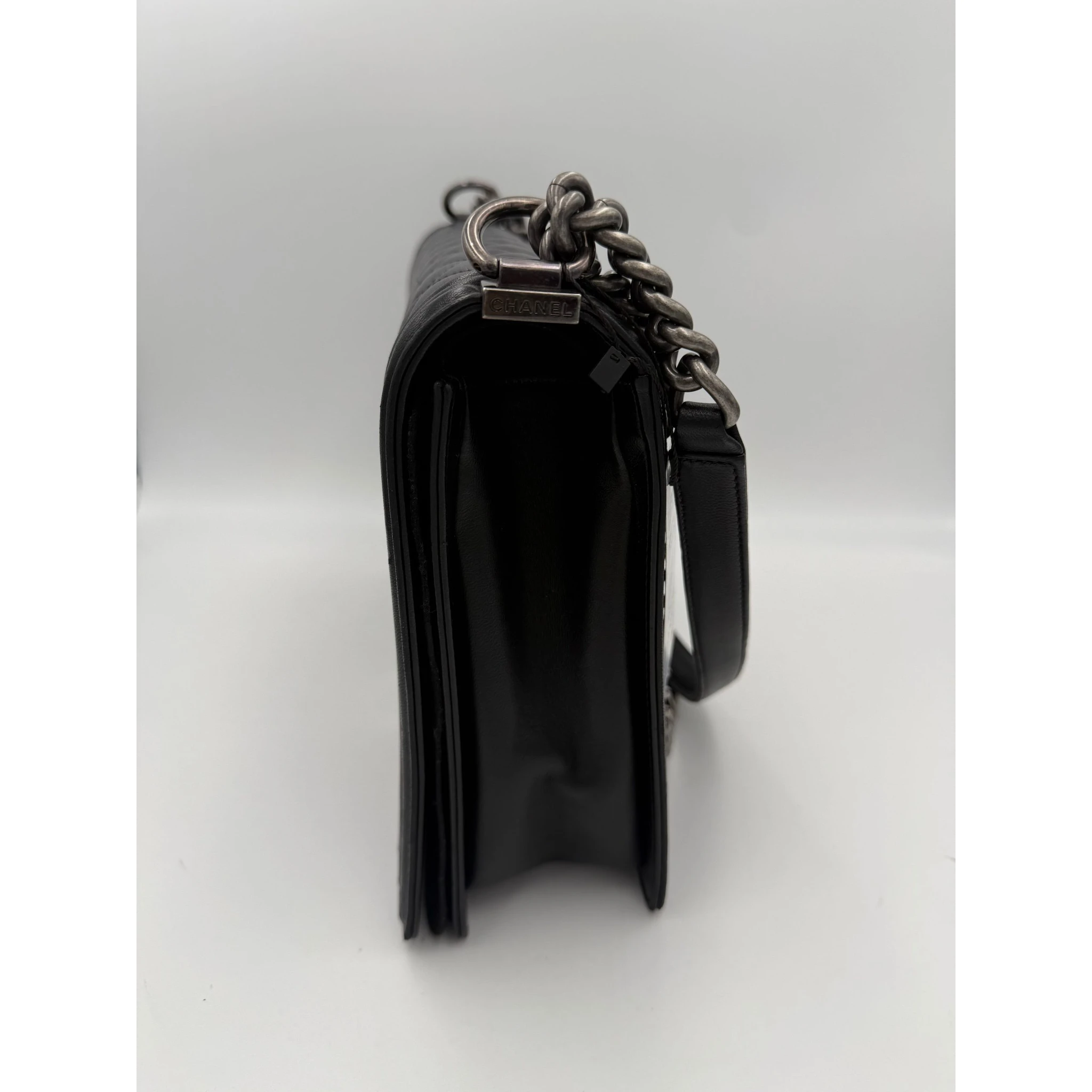 Bicolor Leather Handbag