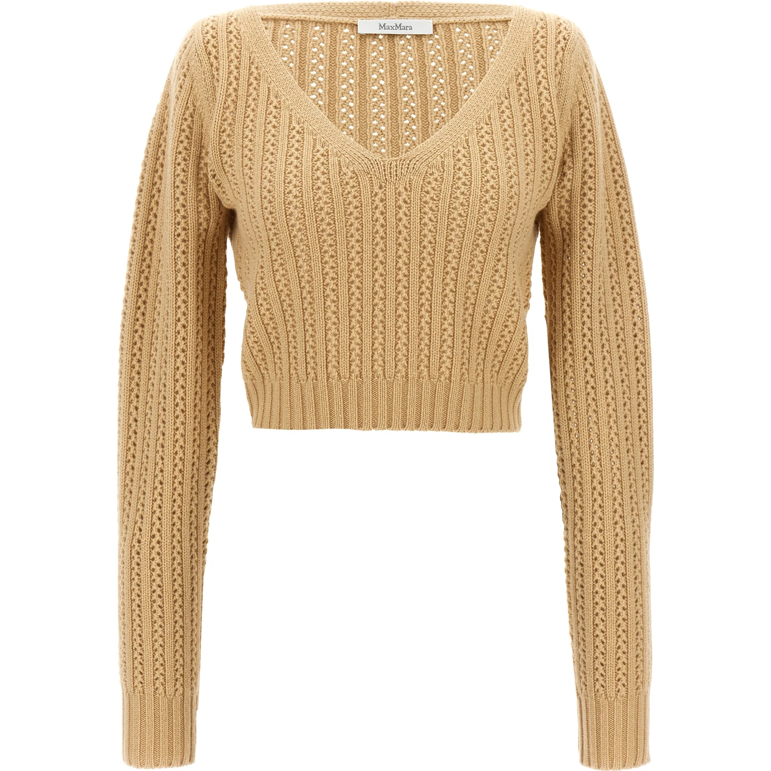 Beige Wool Cardigan