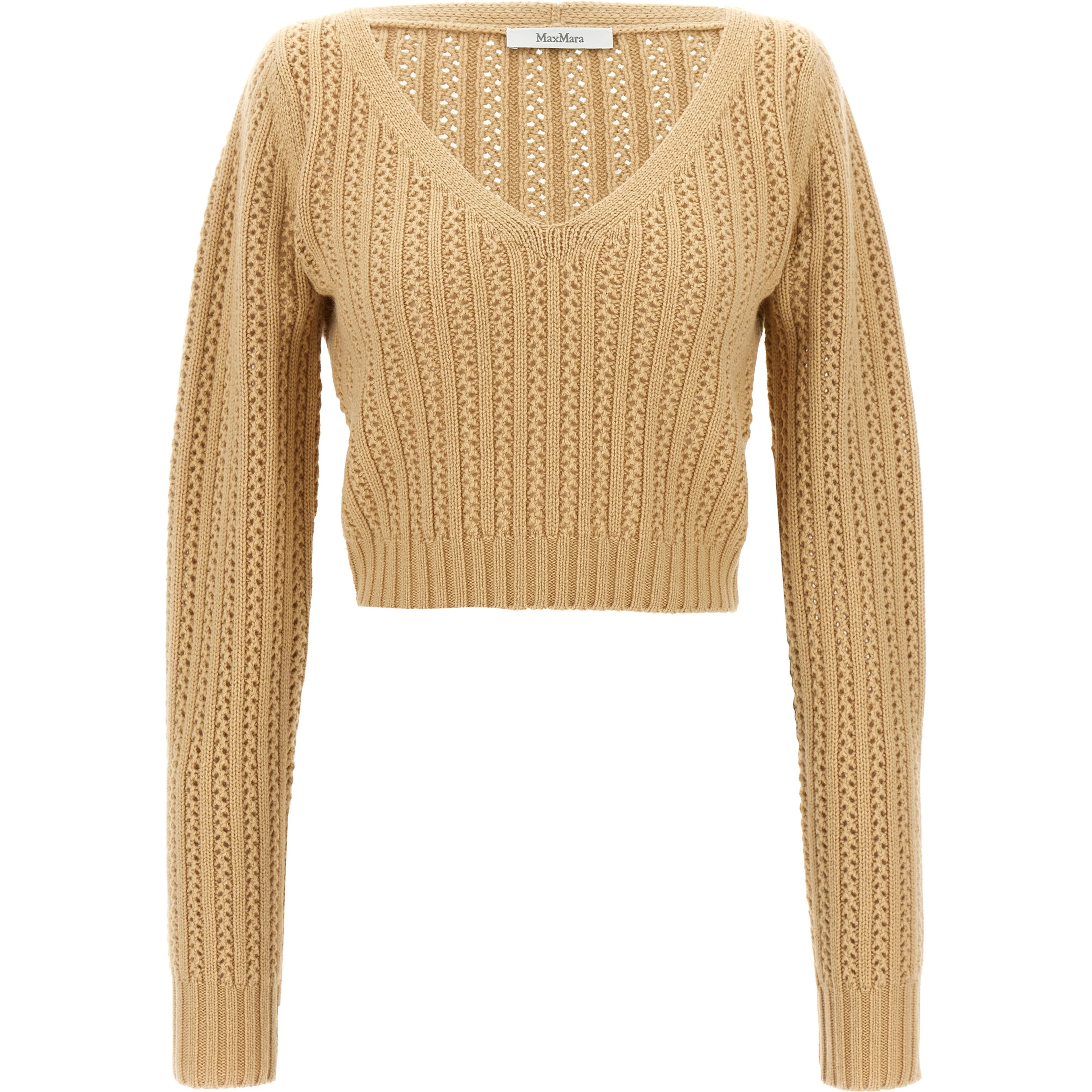 Beige Wool Cardigan