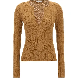 Beige Silk Cardigan