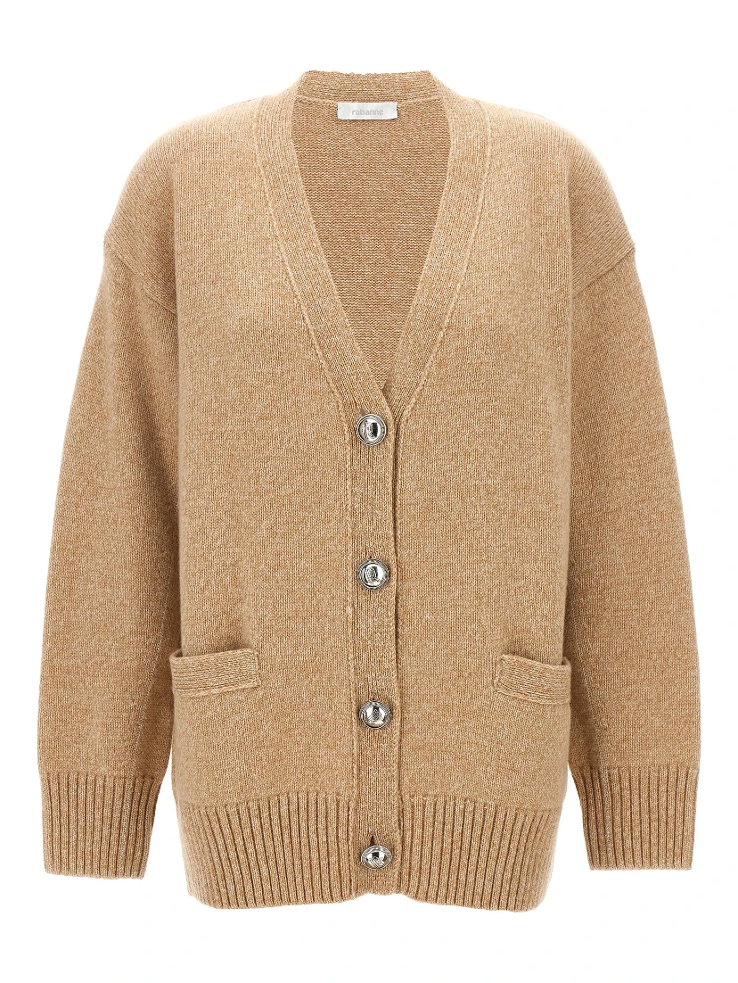 Beige Wool Cardigan