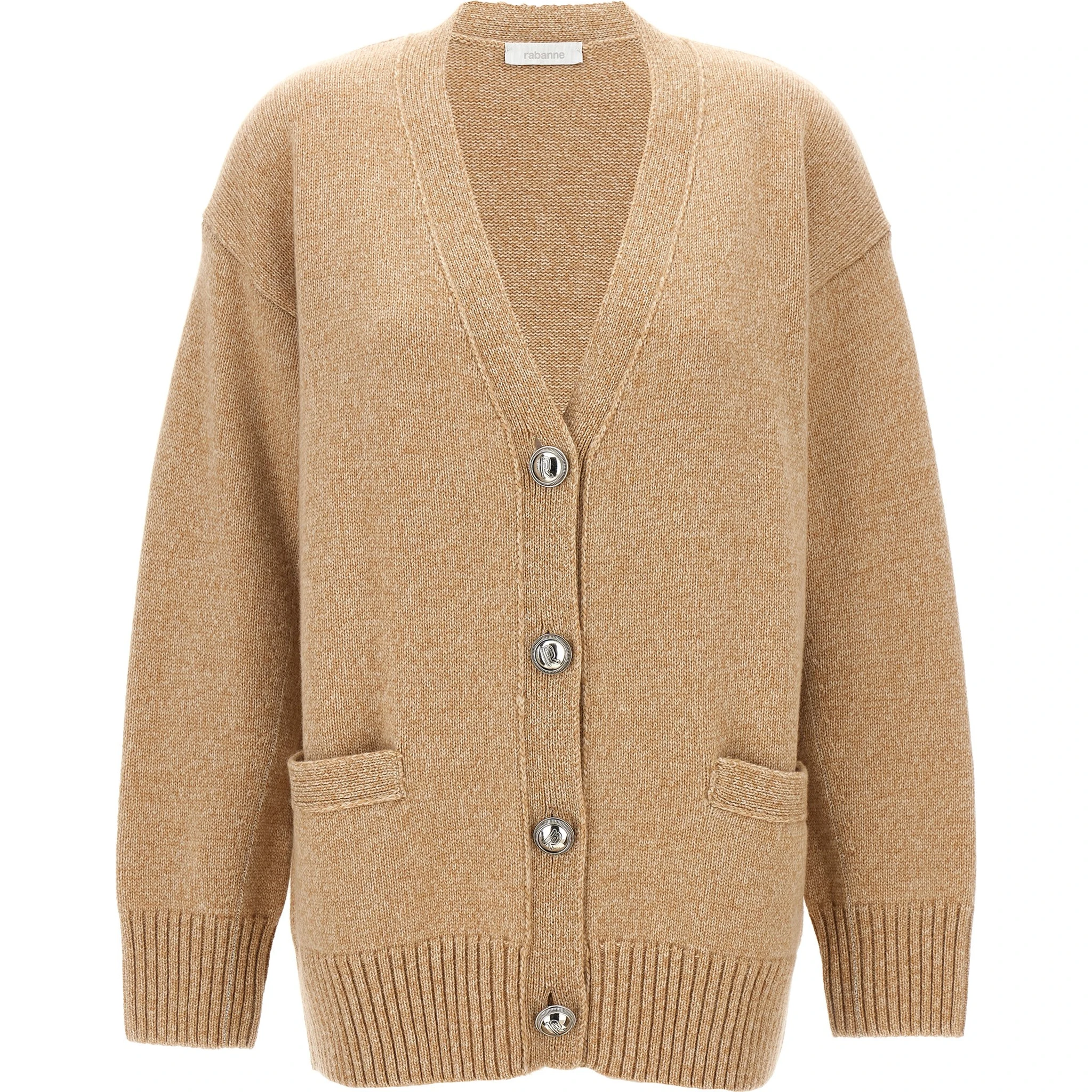 Beige Wool Cardigan