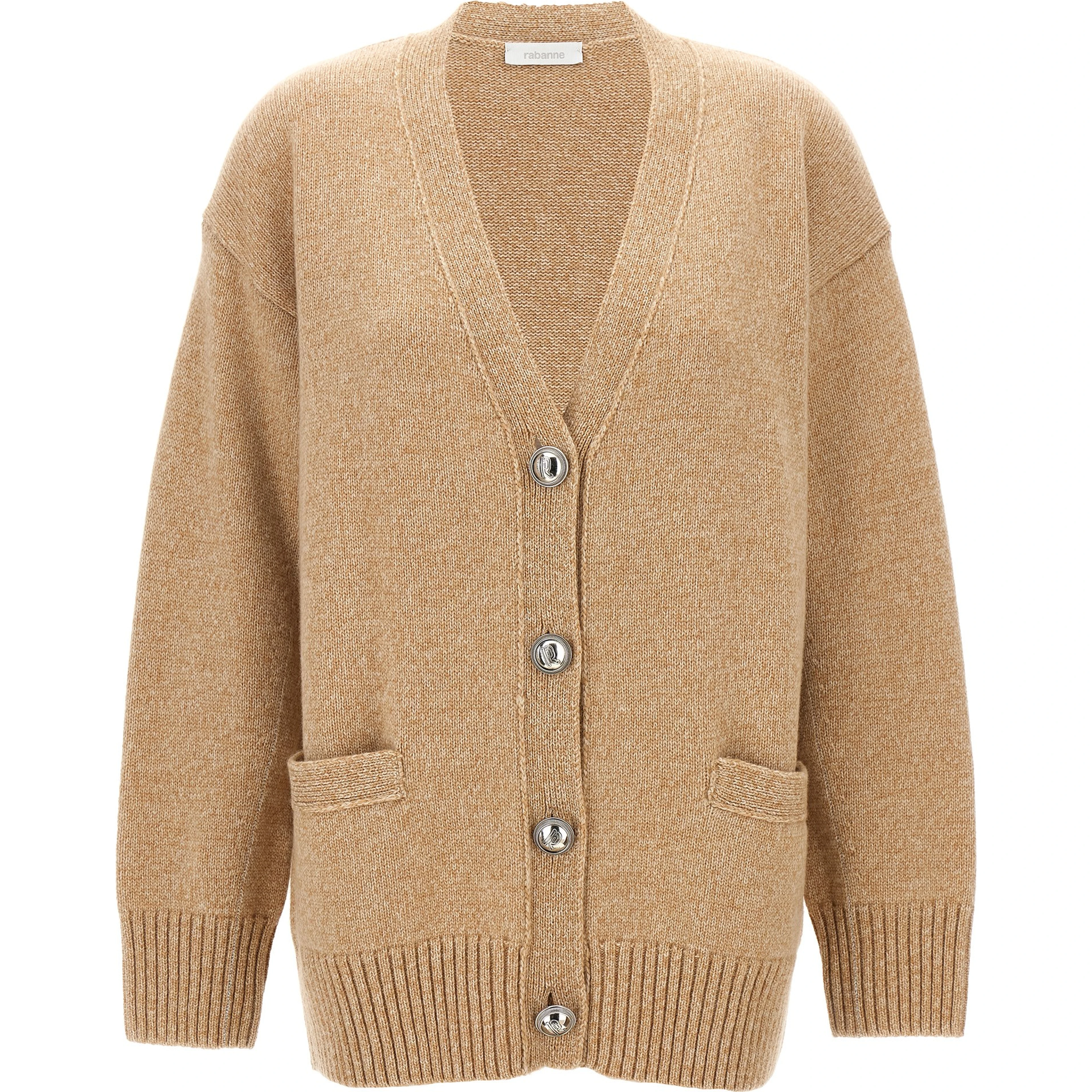 Beige Wool Cardigan