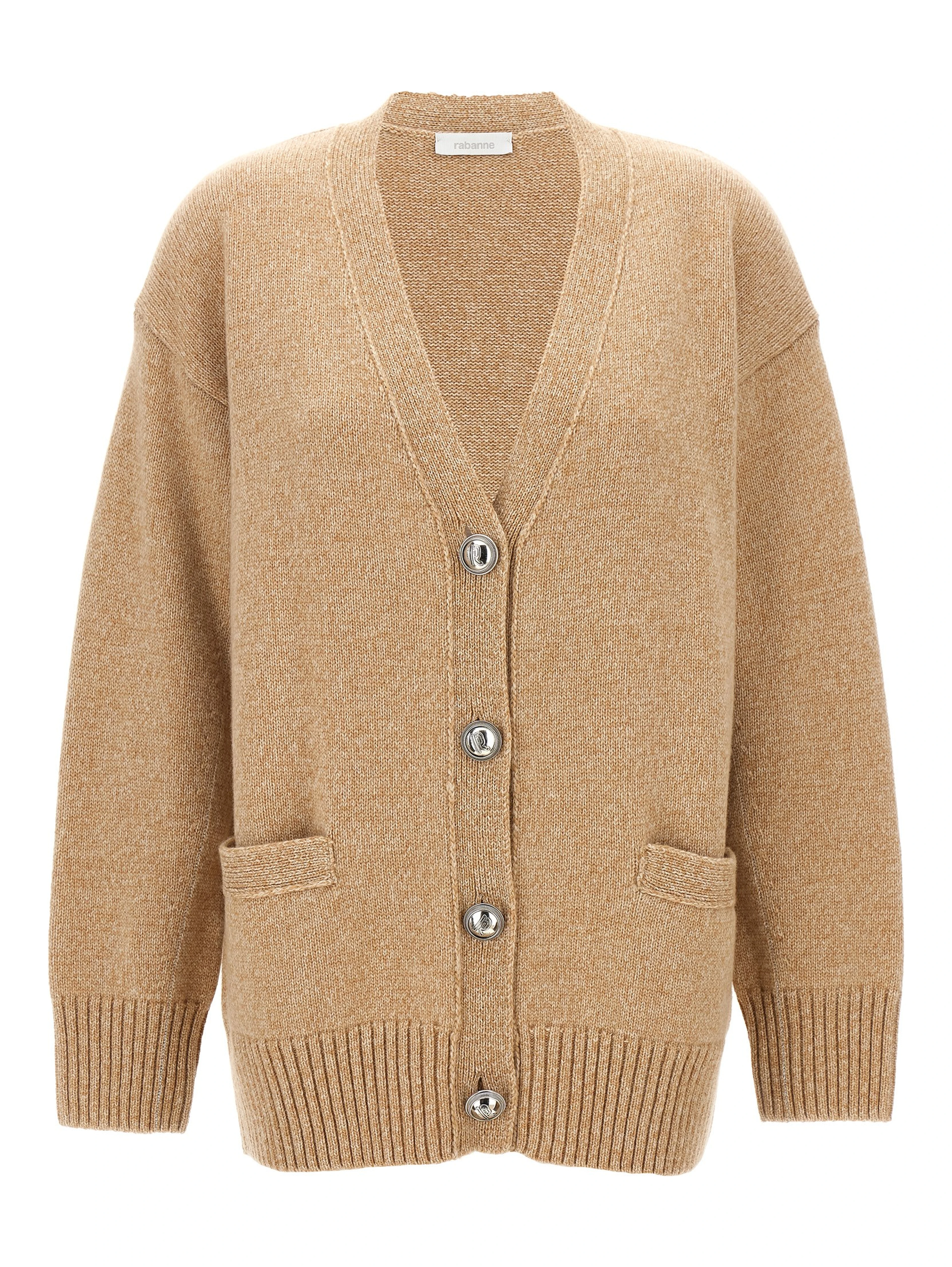 Beige Wool Cardigan