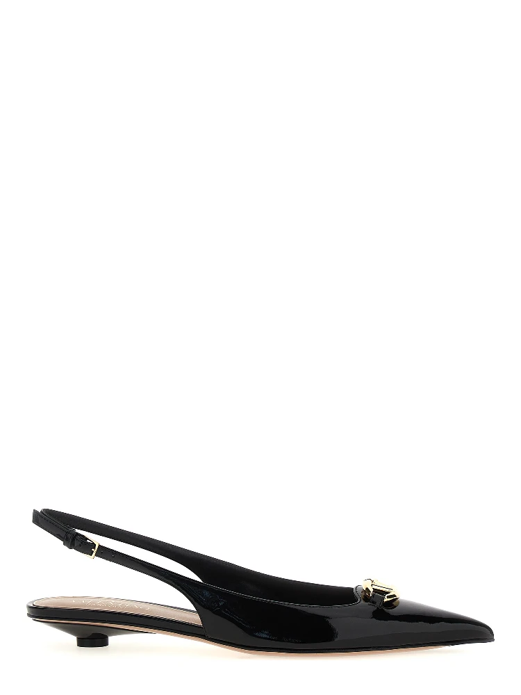 Black Calfskin Ballet Flats