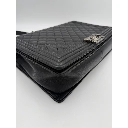 Bicolor Leather Handbag