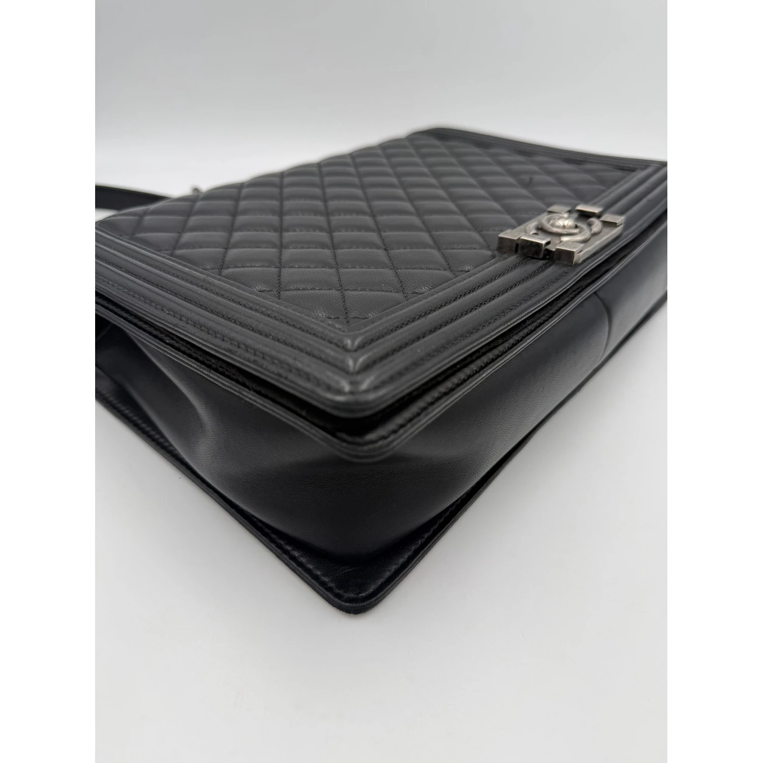 Bicolor Leather Handbag
