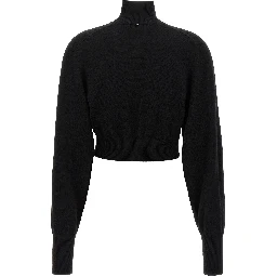 Black Virgin Wool Cardigan