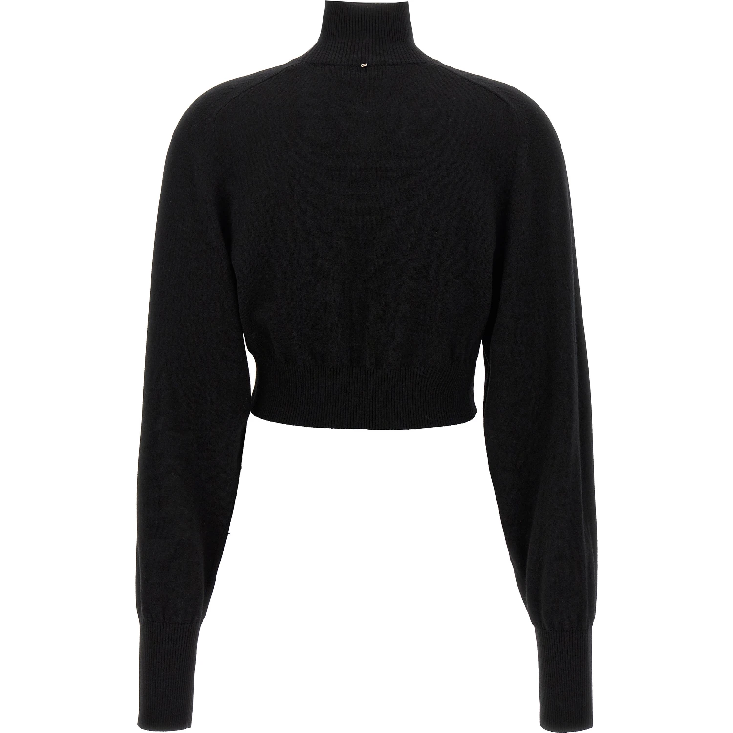 Black Virgin Wool Cardigan