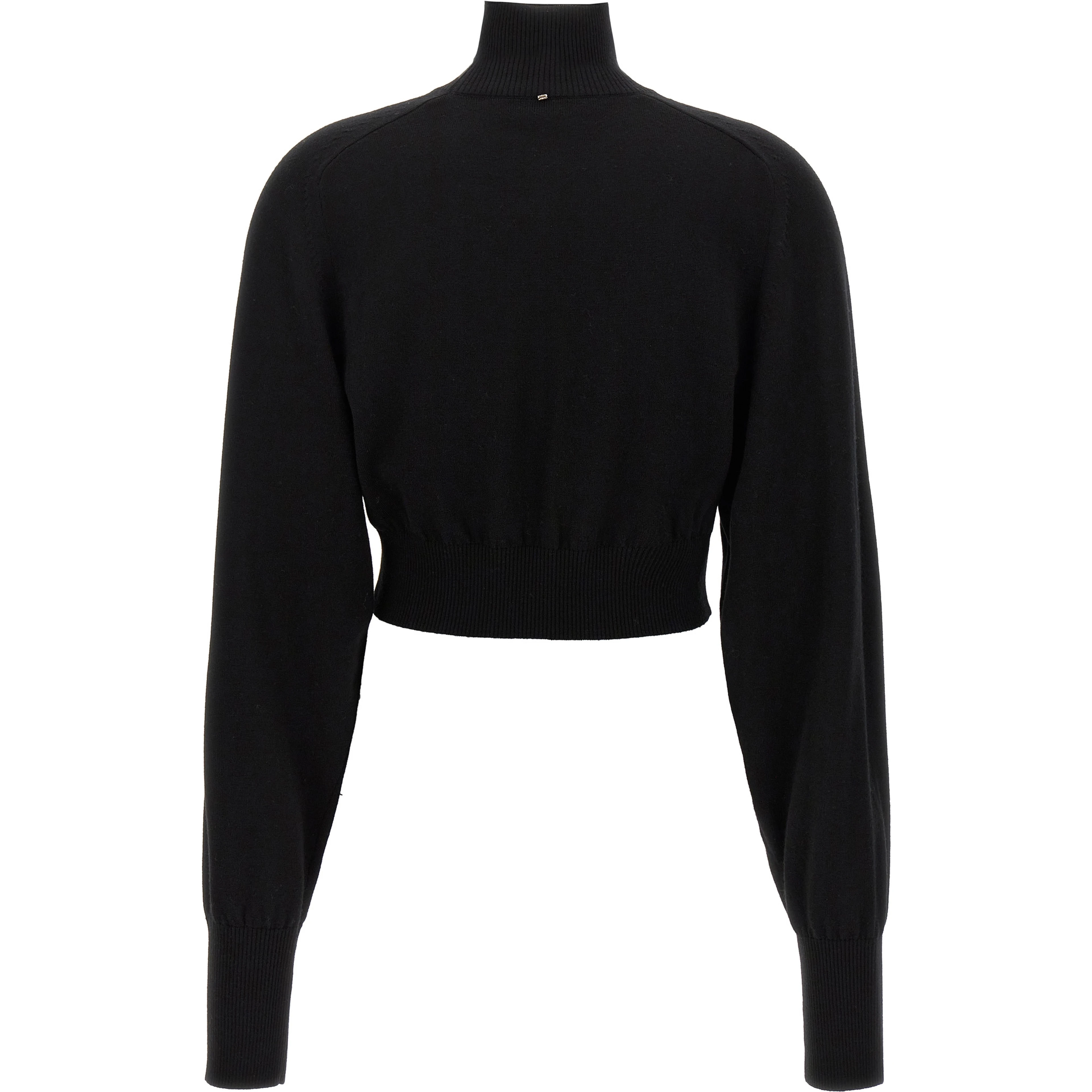Black Virgin Wool Cardigan