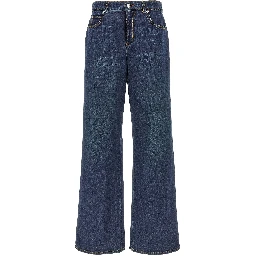 Blue Cotton Jeans Denim