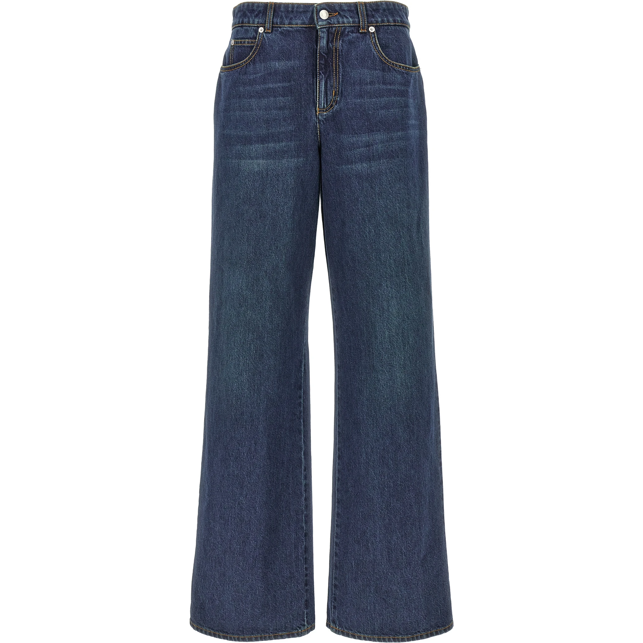 Blue Cotton Jeans Denim
