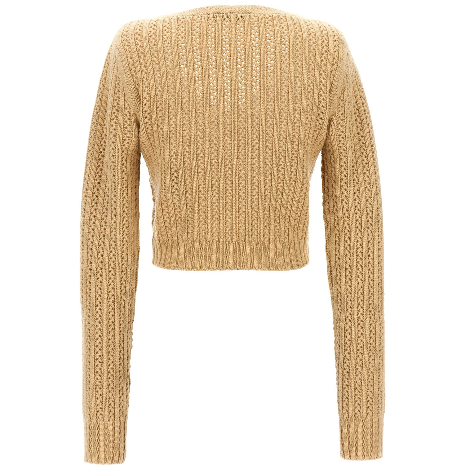 Beige Wool Cardigan